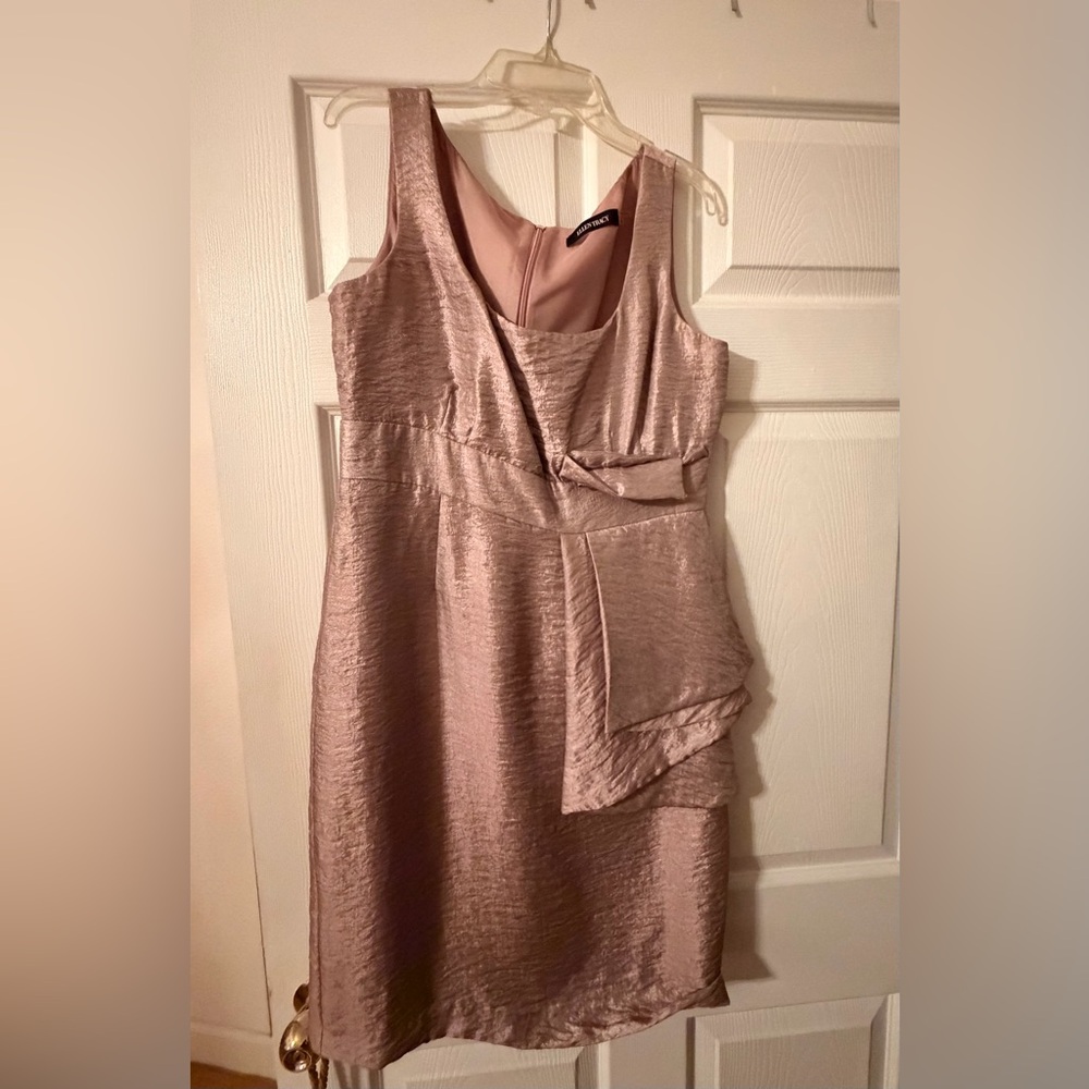 Ellen Tracy Rose Gold Dress